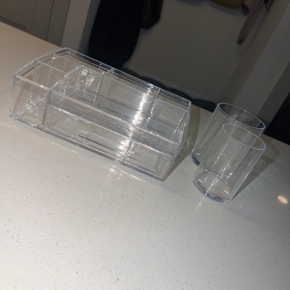 Clear Acrylic Organizer - Makeup & Office Storage